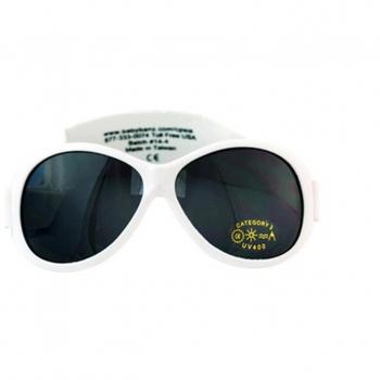 Retro Wrap Around Baby Sunglasses with UV400 Protection and Adjustable Neoprene Strap for Toddlers