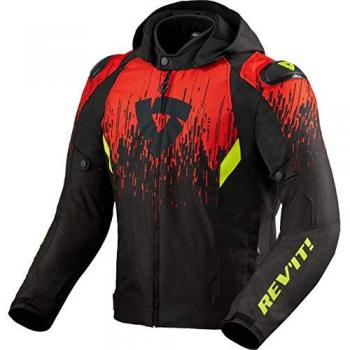 Chaqueta de Moto Rev'it Quantum 2 H2O Negra-Roja