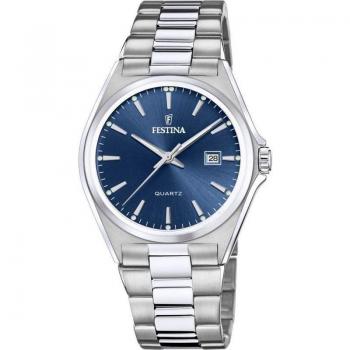 Festina Classics Men's Watch F20552/3 with Blue Dial and Stainless Steel Bracelet