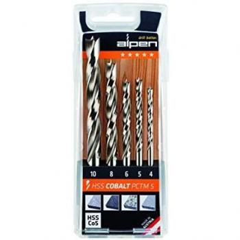 Juego de brocas Alpen HSS-ECo5 PCTM 5-pcs Profi Wood