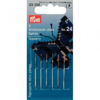 Prym Agujas De Bordar, Steel, Dorado/Plata, 24er, 37 x 0,80 mm, 6 Stück, 6