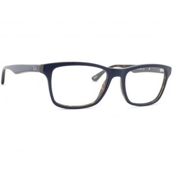 Ray-Ban RX5279 8283 Men's Eyeglasses Blue Frame Size 55 with Blue Light Blocking Feature