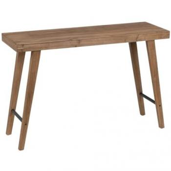 Consola Natural de Madera de Abeto MDF 120 x 40 x 80 cm