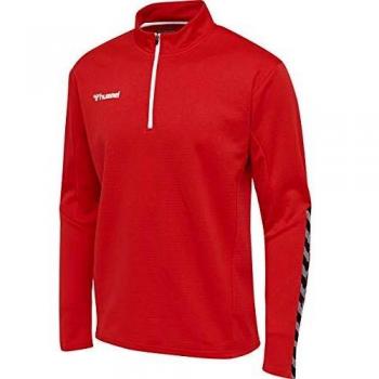 Camisola para criança Hummel demi-zip hmlAUTHENTIC, Color: True Red, Talla: 164