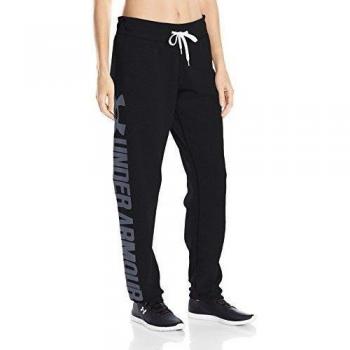 Under Armour Favorite Fleece Pant - Pantalón para mujer, color negro, talla L