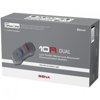 Sena 10r-01d 10R motocicleta sistema de comunicación bluetooth de bajo perfil, Set de 2