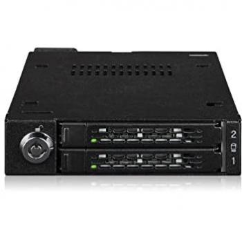 ToughArmor MB092VK-B - Chasis Intercambiable para 2 Discos SSD U.2/U.3 NVMe en Bahía de 3,5