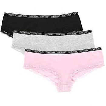 Superdry Lola Lace Ropa Interior Mujer Pink Multipack M