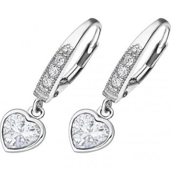 Pendientes Corazón Time Road WS02344 Plata