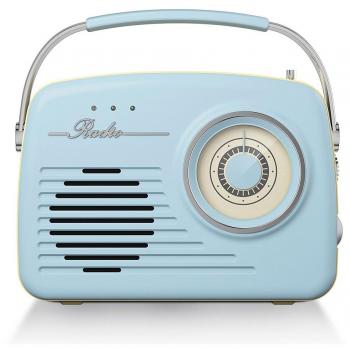 Radio Vintage Akai R100 Color Azul, USB, SD, AUX IN