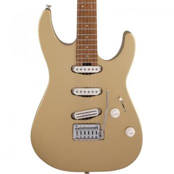 Charvel Pro-Mod DK22 SSS 2PT CM Electric Guitar, Pharaohs Gold with Caramelized Neck
