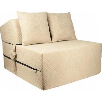 Viking Choice Colchón de lujo - beige - colchón de camping - colchón de viaje - colchón plegable - 200 x 70 x 15 - con almohadas Crema Logeermatras