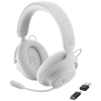 Auriculares Gaming Inalámbricos Alienware Pro - Diafragmas de 50 mm, ANC Híbrida, Doble Micrófono IA, Batería de 75H, Dolby Atmos, Triple Conectividad - Lunar Light