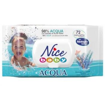 Toallitas Húmedas de Bambú Nice Baby Pop-Up 72 Unidades con Aloe Vera