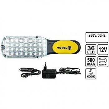 VOREL 82720 - Lámpara de trabajo recargable 36LED
