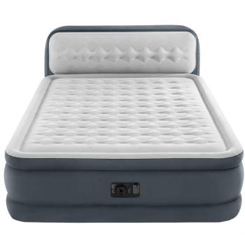 Colchón Inflable Intex Ultra Plush con Cabecera Queen 2 Plazas