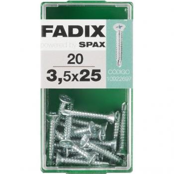 Tornillo Roscachapa Cabeza Plana Ø3,5 x 25 mm - Caja 20 Uds