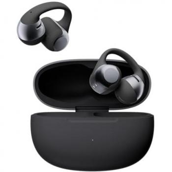 SHOKZ OpenDots One Wireless Ear-Hook Headphones - Black, Lightweight, Active Noise Cancelling, Bluetooth for Calls/Music/Sport