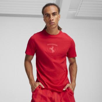 Camiseta Puma Ferrari Race Big Shield Tonal Rojo para Hombre