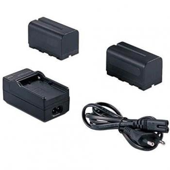 Kit de 2 Baterías NP-F750 (4600mAh) + Cargador SP-CHG para Cámara y LED