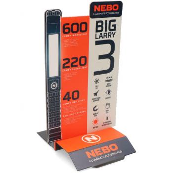 Luminosa Linterna Big Larry 3 Nebo - Ideal para iluminar cualquier espacio