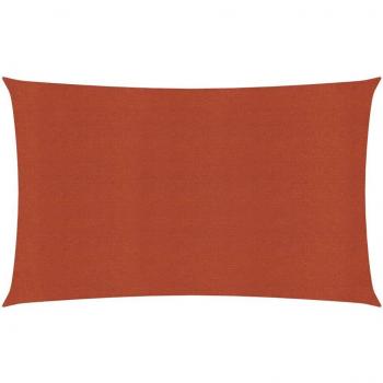 Toldo de vela HDPE terracota 160 g/m² 2x5 m