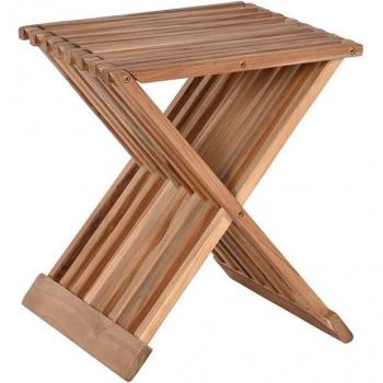 Mesa auxiliar de madera de teca natural para el hogar