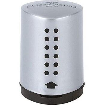 Sacapuntas Mini Grip 2001 agujero individual gris 10 unidades