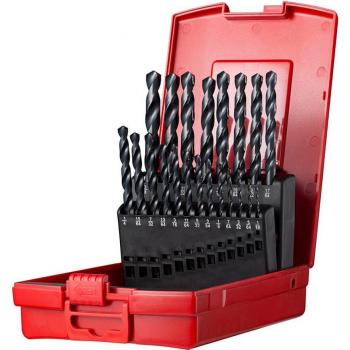Dormer - Juego de brocas helicoidales HSS A190 DIN 338 Type N, 21 piezas, diámetro de 1/16 a 3/8, incluye estuche