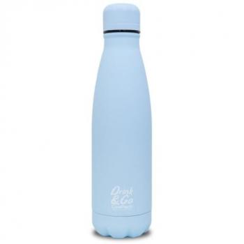 Botella térmica de acero inoxidable 500ml color azul pastel CoolPack