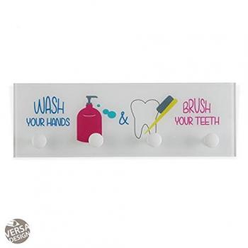 Versa Perchero Wash & Brush Blanco, Multicolor, No Aplica