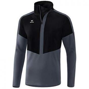 Sudadera con Cremallera Erima Worker Squad para Hombre - Color Negro y Gris - Talla XXL