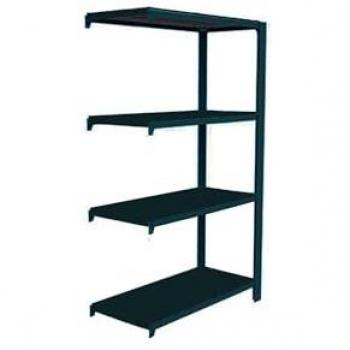 Estantería Auxiliar Metálica Industrial Antracita 1500x900x300 mm, 4 Alturas - Simon Rack Officlick