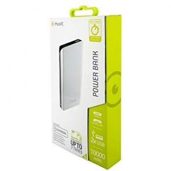 Muvit powerbank 10000 mAh 2 USB 3A+2,1A QC 3,0+2 Input
