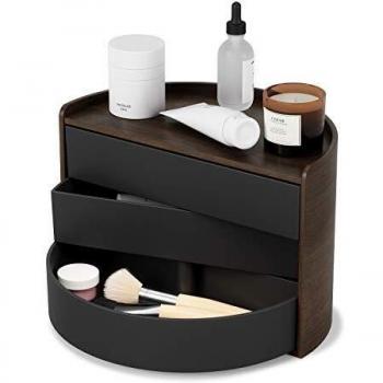 Umbra Moona Black/Walnut Bathroom Storage Box 27x18x15cm