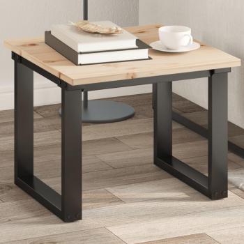 Mesa cuadrada de madera maciza de pino 50x50x1,7 cm