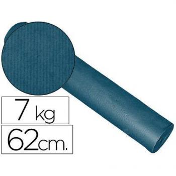 Q-Connect Papel Fantasia Kraft Liso KFc -Bobina 62 Cm -7 Kg -Color Cobalto