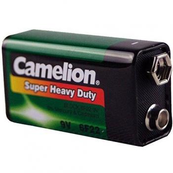 Batería 9V E-Block Zinc Carbono 400mAh Camelion Super Heavy Duty
