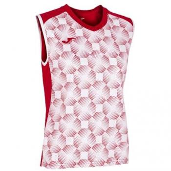 Camiseta sin mangas mujer Joma Supernova III rojo blanco