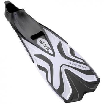 Aletas de Buceo Seacsub Azzurra Blanco Adulto, características: diseño en color blanco y negro, talla 46-47, zapato cerrado en goma