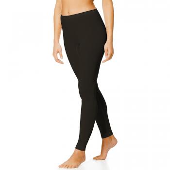 Mey Noblesse Women's Long Leggings Black Cotton Size 38