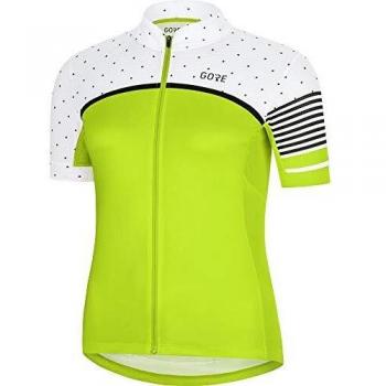 GORE WEAR C7 Maillot de mujer para ciclismo de carretera, 40, Citrus Green/White