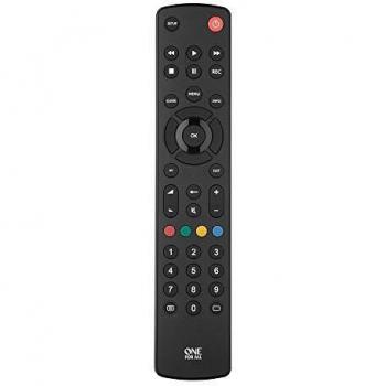 Televisor con control remoto universal One For All Contour TV - Control de TV/Smart TV - Garantizado para funcionar con todas las marcas del fabricante - URC1210