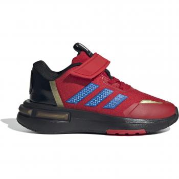 Adidas Zapatillas Running Marvel Iron Man Racer para Niños, Color Better Scarlet/Bright Royal/Gold Metallic, Talla 33