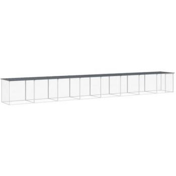 vidaXL Chicken Coop with Roof Anthracite 803x98x90 cm Galvanised Steel
