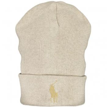 Stylish Beige Cotton Hat & Cap by Ralph Lauren, Female, One Size