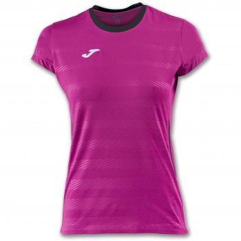 Joma Camiseta Modena Fucsia M/C - Camiseta técnica de Manga Corta, Unisex, Rosa -