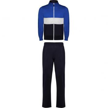 Conjunto deportivo de niño colour block con chaqueta de franja blanca y pantalón ATHENAS