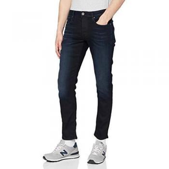 G-Star Raw Men's 3301 Slim Fit Jeans - Dark Aged, Stretch Denim, Size 29W/32L