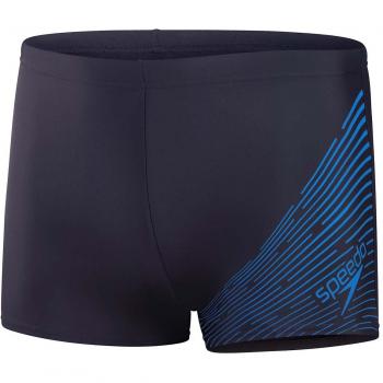 Bañador de hombre de natación Speedo Medley Logo Aquashort azul marino claro (talla 32-38)